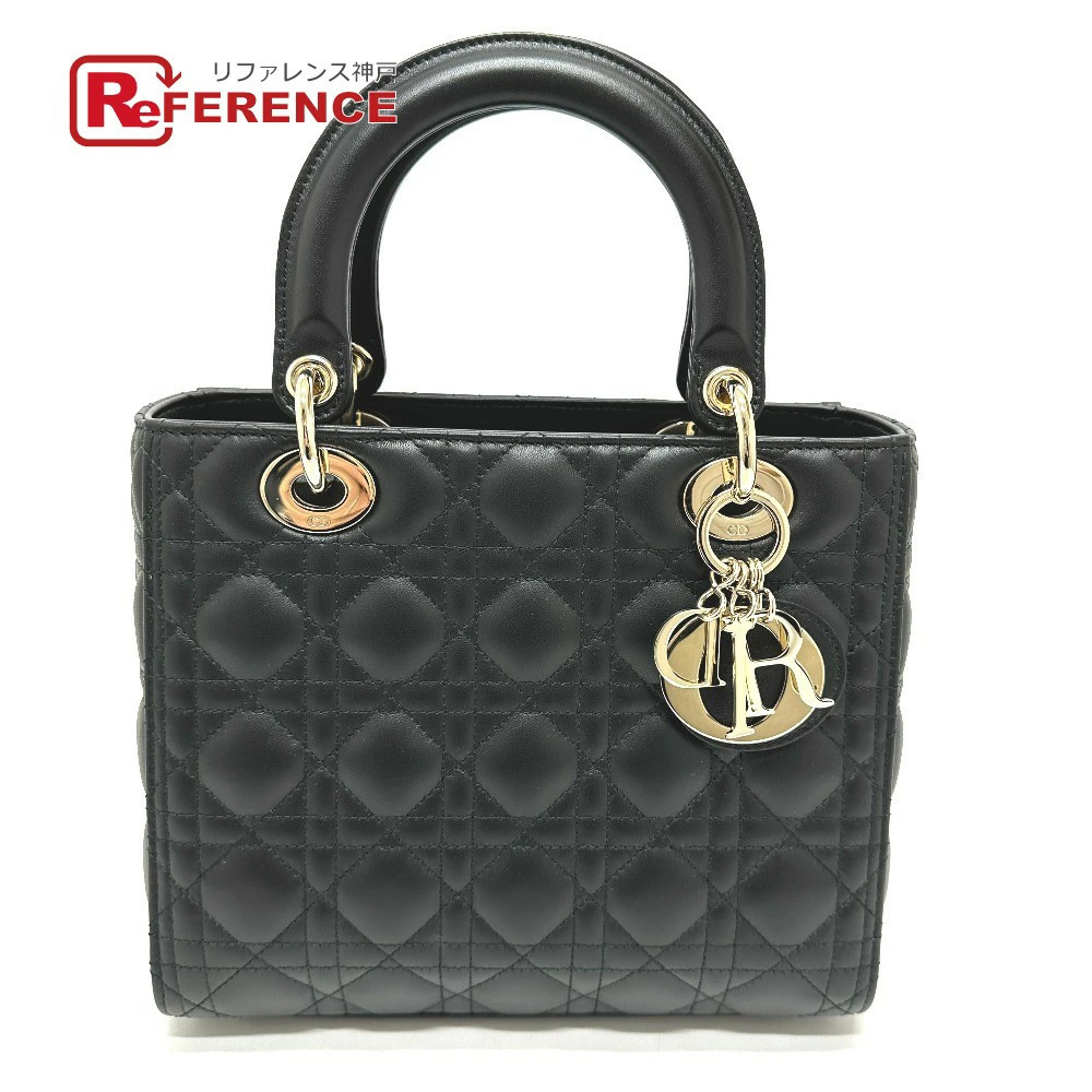 Dior Lady bag leather handbag black